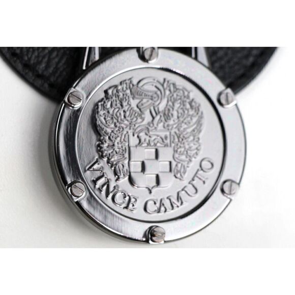 Vince Camuto WHITE BLACK BLUE GENUINE LEATHER SHOULDER BAG SATCHEL HANDBAG PURSE - Picture 6 of 16